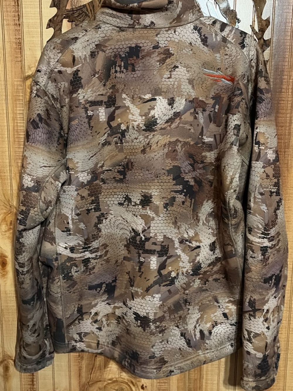 Men's Camouflage Performance Zip Jacket - Brown Camo - Picture 3 of 3